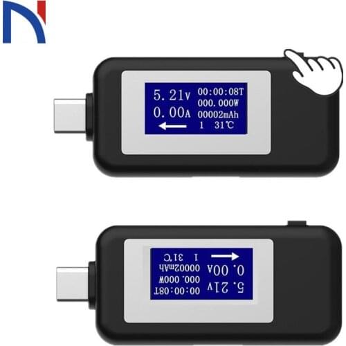 Type-c Usb Tester Dc Digital Voltmeter Usb-c Voltage Current Meter Ammeter Detector Type C Power Bank Charger Indicator Usb C