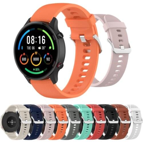 For Xiaomi Mi Watch Color Sport Strap 22mm Silicone Watchband Wrist Strap For Garmin Venu 2 / Vivoactive 4 Bracelet Accessories