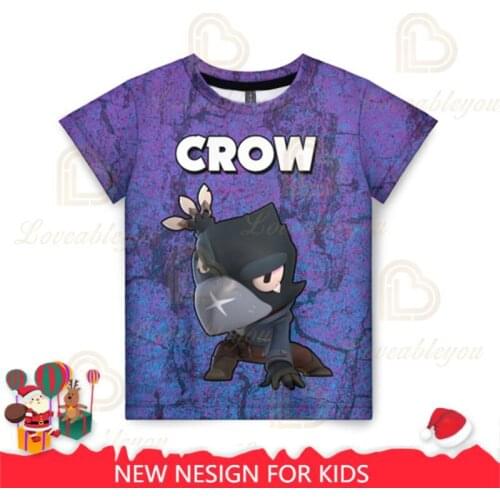 Shooting Game PRIMO 3D T-shirt Boys Girls Star Cartoon Tops Teen Clothes Spike Wanted 6 To 19 Years Kids Leon Shirts