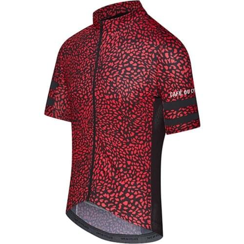 Cafe Du Cycliste Cycling Jersey Tops Men Short Sleeve MTB Road Bicycle Clothes Breathable Race Bike Wear Shirt Maillot Ciclismo