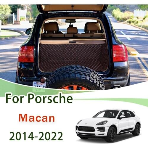 For Porsche Macan 2014-2022 Type 95B Car Trunk Mat Cargo Liner Boot Pad Dirt Resistant Mat Trunk Car Accessories 2021 2019 2018
