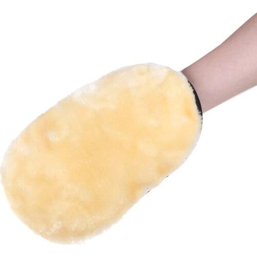 23x18cm Shoe Care Kit Waterproof Cloth Gloves Coral Fleece Velvet Cleaning Sponge Wash Gloves 1 Pcs
