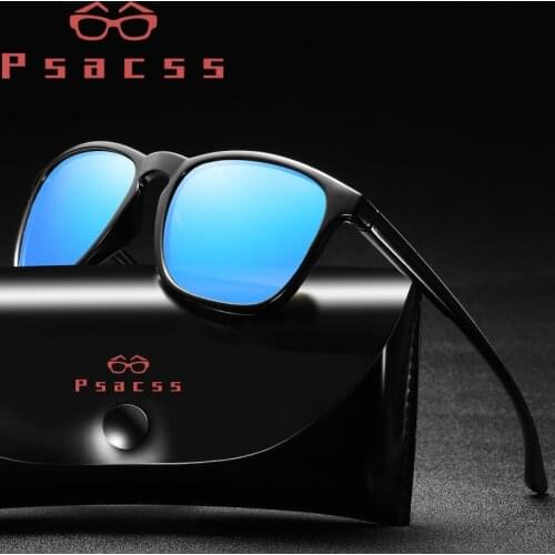 Psacss Square Polarized Sunglasses Men 2019 Brand Designer Sun Glasses Mens Driving Fishing High Quality Mirror UV400 oculos