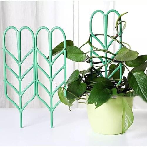 Green Plastic Mini Frame Garden Tool Climbing Artificial Plant DIY Stand Flower Rack Trellis Support Gardening Supplies