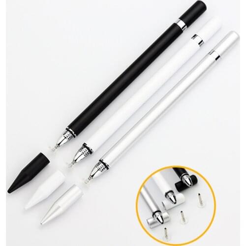 Universal Capacitive Pen Sensitive Touch Screen Pen WK3006 2 in 1 Disc Stylus Ballpoint Pen for Tablet Mobile Phone