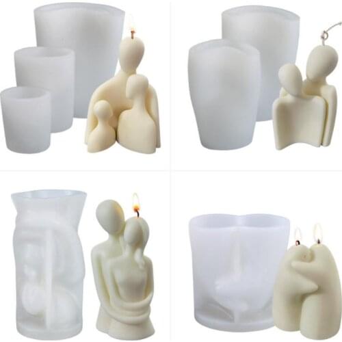 Silicone Cake Molds Creative David Candle Mold Fragrance Candle Making Supplies Wax Mould Plaster Chocolate Soap Molds
