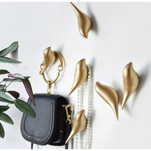 Modern Bird Decoration Hook Clothes Rack Key Holder Home Decoration Accessories For Living Room Hooks Animal Decor Hanger