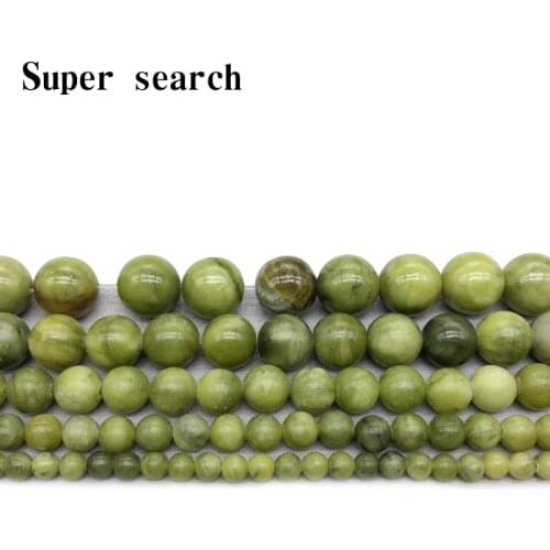 New Arrival Light Green Lace Jades Gem Beads 15" Strand4 6 8 10 12mm Pick Size For Jewelry Making