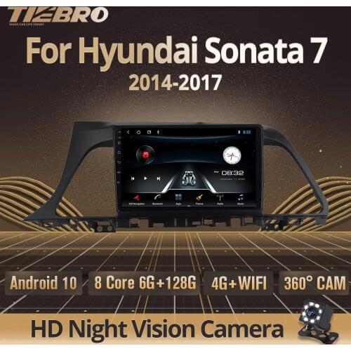 TIEBRO For Hyundai Sonata 7 LF 9 2014 - 2017 Car Radio Multimedia Video Player Navigation GPS Android 9.0 No 2din 2 Din DVD