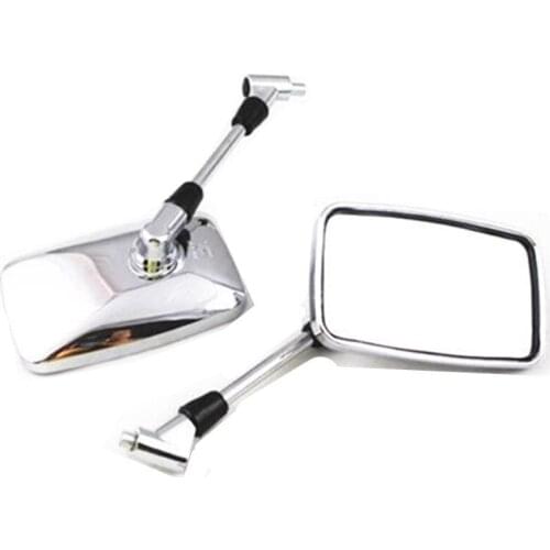 Universal Motorcycle 10MM Scooter Rear View Mirrors Dual Sport bike Cruiser Bobber Chopper Cafe Racer Old School