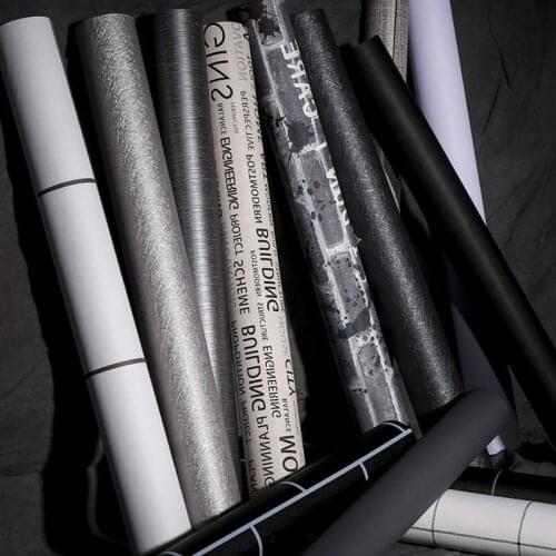 Waterproof Pvc Wallpaper Self-adhesive Wall Stickers Wardrobe Cupboard Desktop Old Room Door Furniture Renovation Wallpaper