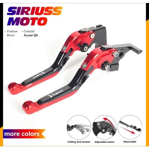 All CNC Motorcycle Foldable Lever Motocross Brake Clutch Levers Case for Yamaha V-MAX Vmax 2009-2016