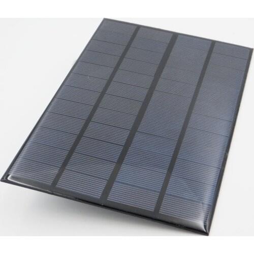 12V 4.2W with extension cord DC interface solar panel polysilicon DIY battery charger small mini solar battery cable toy light