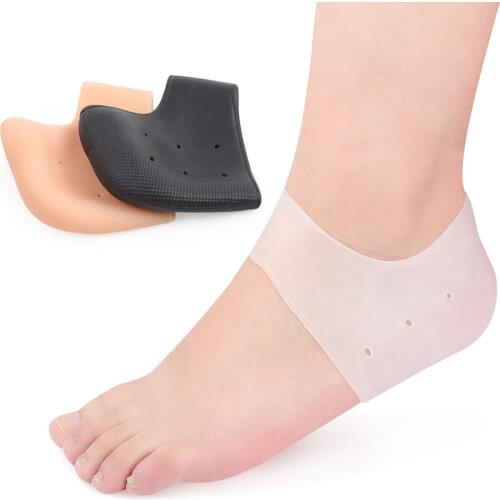 2Pcs/Pair Anti Cracking Anti-slip Moisturizing Silicone Feet Protector Heel Socks Foot Care Protective Sleeve Health Care Tools