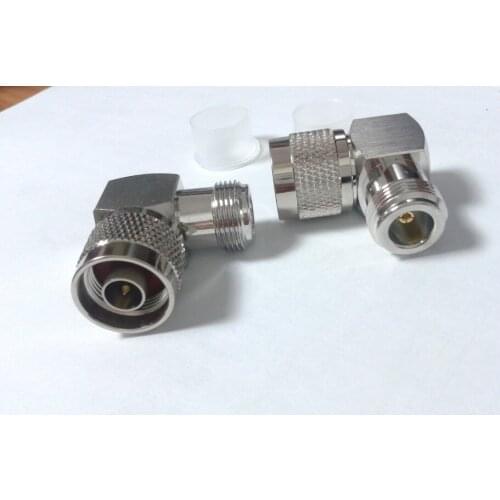 20pcs brass N adapter Jack to plug male RF right angle RF Coax connector New