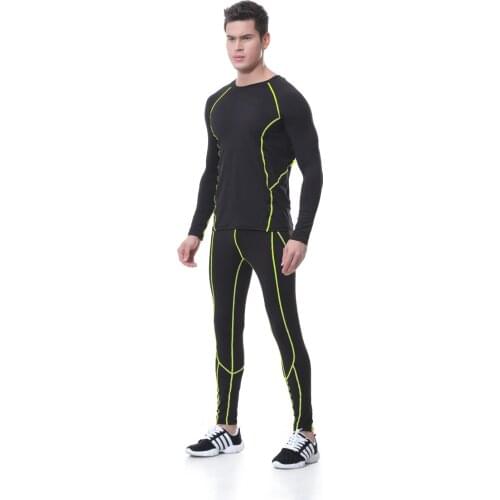 2016 thermal underwear men underwear sets compression underwear men fitness clothing