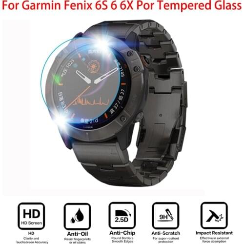 3pcs/lot For Garmin Fenix 5 5s 5X Plus Tempered Glass 9H 2.5D Premium Screen Protector Film Garmin Fenix 6 6S 6X Pro SmartWatch
