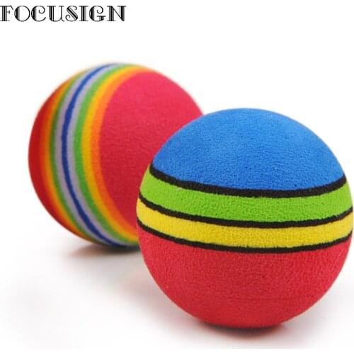 30Pcs Pet Toy Balls Play Balls Playing Interactive Toys dog Cat EVA Material environmental Soft foam sponge