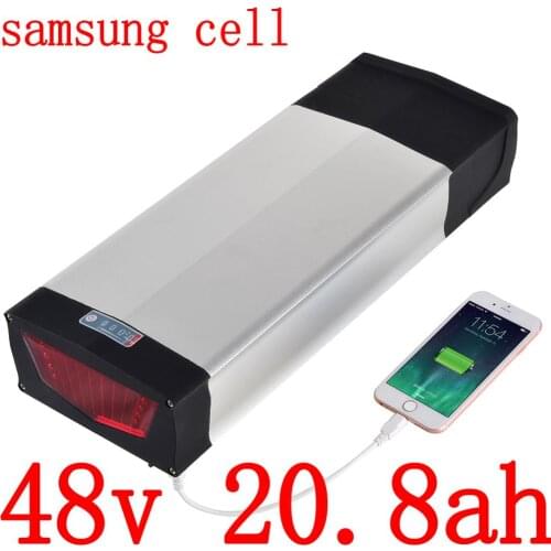 48V 1000W 2000W battery pack 48V 20AH Lithium scooter battery 48V 13AH 15AH 18AH 20AH electric bicycle battery use samsung cell