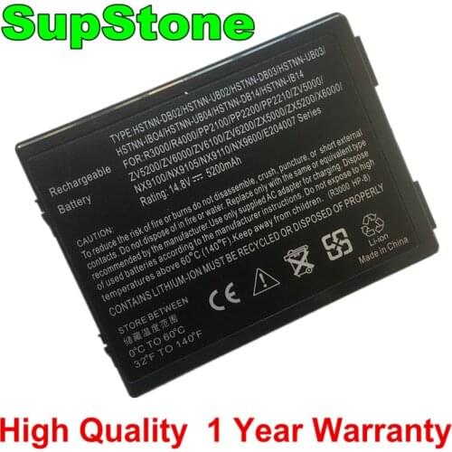 SupStone 8cell R3000 Battery For Compaq NX9100 NX9105 NX9110 NX9600 PP2100 PP2200 PP2210 R3000AP R4000 R4100 X6000 ZV5200 ZV600