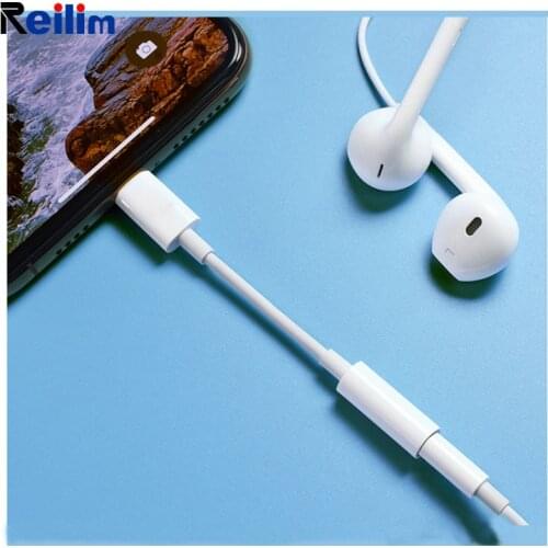 Reilim Audio adapter 3.5 headphone jack adapter for lightning to 3.5mm Audio Cable Connector support ios 12 for iphone 7, 8