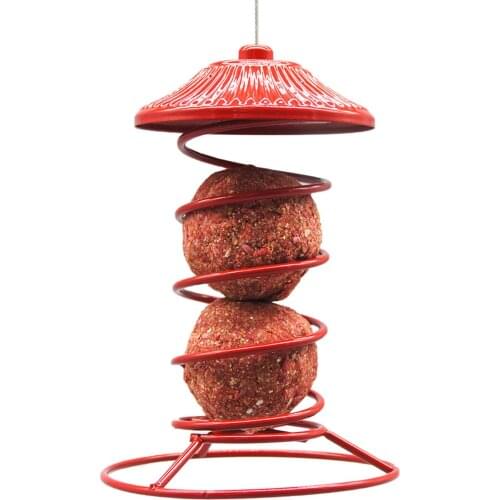 Bird Feeder Hanging Automatic Bird Feeding Tool Metal Carrying Bird Feeder For Outdoor Hanging Pet Wild Bird Feeder