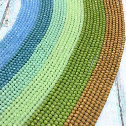 Wholesale 4x6mm/50pcs Crystal Rondel Faceted Crystal Glass Beads Loose Spacer Round Beads for Jewelry Making Jewelry Diy