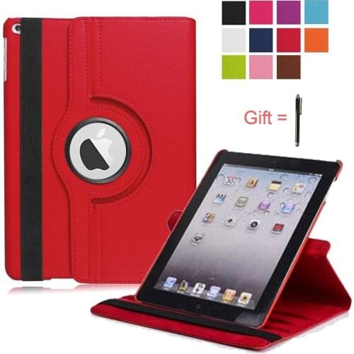 Case for iPad 2 3 4 Case 360 Degrees Rotating PU Leather Smart Cover Auto Sleep/ Wake Up case for 5th 6th 9.7 inch Funda Shell
