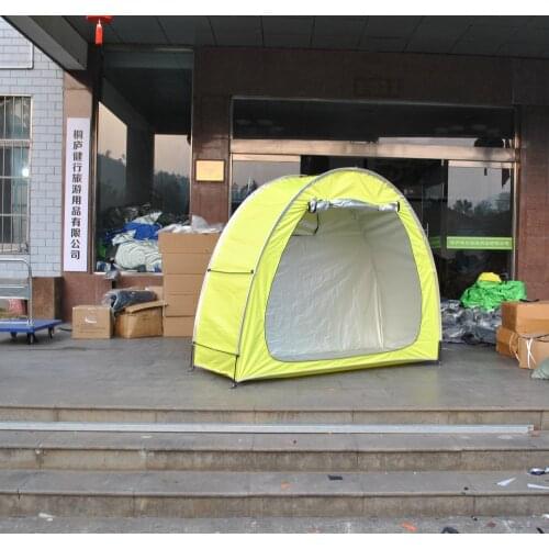 CZX-459 Orange Bike Tent,Bike Storage Shed tent,Bicycle Storage Shed With Window,Outdoor Storage Shed Tent 210D Siliver Oxford