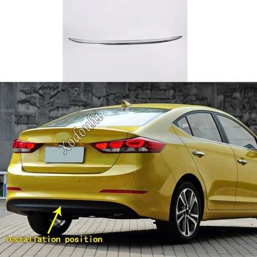 For Hyundai Elantra Avante 2016 2017 2018 2019 2020 Car Body Cover Protection Bumper Trim Rear Back Tail Bottom Pedal Stick 1pcs