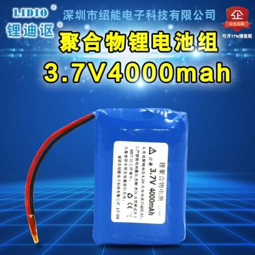 3.7V4000mah polymer lithium battery small volume large capacity with protective plate MP3 speaker LED lamp