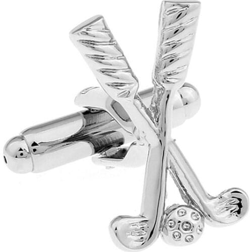 Fashion mens shirts Cufflinks BRASS PLATED CUFFLINKS golf sport