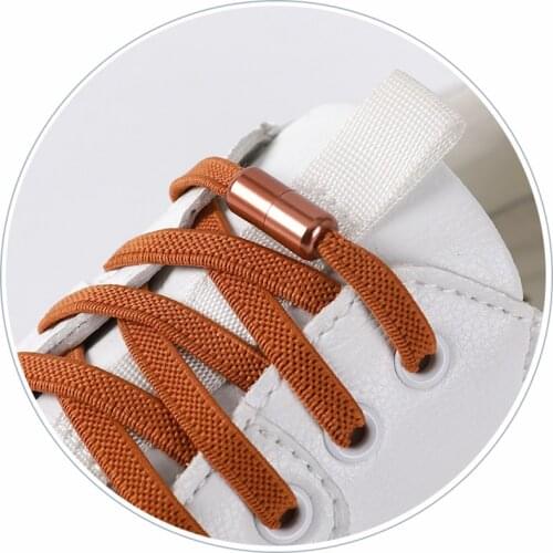 New 2nd Elastic capsules Buckle Shoelaces No tie Shoelaces Flats Kids Adult Sneakers Shoelace Quick Lazy Laces 17 Color Strings