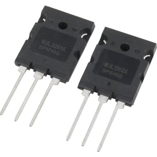 A pair of MJL3281A MJL1302A high power rear stage amplifier audio