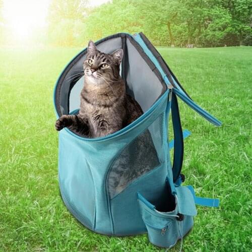 Durable Pet Carrier Backpack Panoramic Good Air Permeability Pet Travel Portable Carrier Backpack Pet Carrying Bag for Outdoor