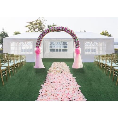 3 x 9m Seven Sides Portable Home Use Waterproof Tent Awning with Spiral Tubes Wedding Tents for Events Party Tent