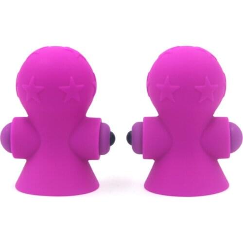 Dingye Nipple Sucker Vibrating Bullet Nipple Pump Vibrator Suction Cup Breast Massager Clitoris Stimulator Sex Toys for Woman