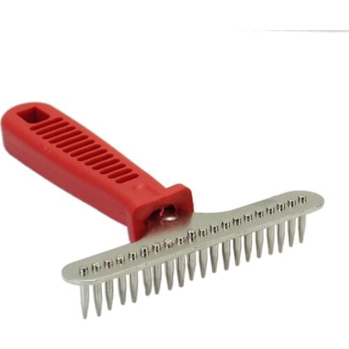 Pet Dog Cat Professional Grooming Long Hair Fur Rake Anti-static Brush Comb Tool