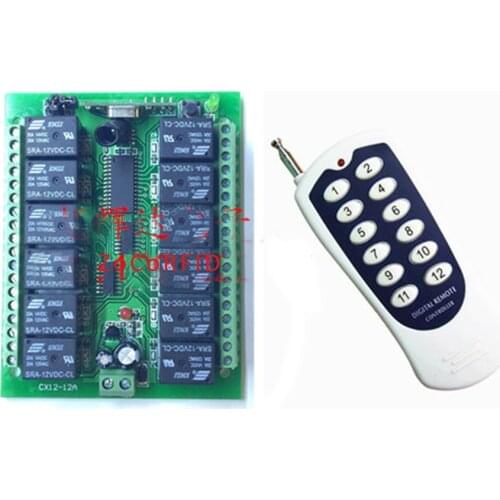 12 Channels Way 315MHZ remote control Digital Wireless Light Lamp Home Wall Corridor Switch Splitter Box Durable Remote Control