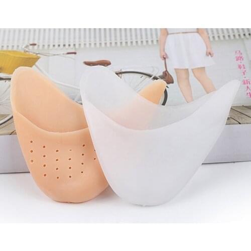 USHINE silicone gel Toe breathable ballet dance shoes Pointe pads foot care Protector super soft toe shoes tip protection woman