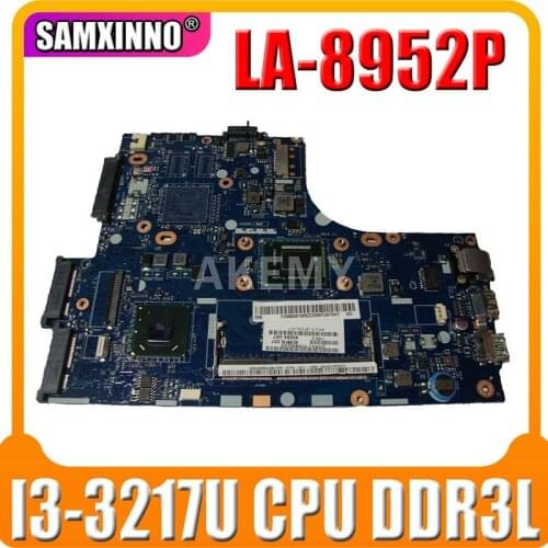 High quality FOR Lenovo S400 Touch Laptop Motherboard VIUS3/VIUS4 LA-8952P FRU:90002931 SR0N9 I3-3217U SLJ8C DDR3L 100% Tested
