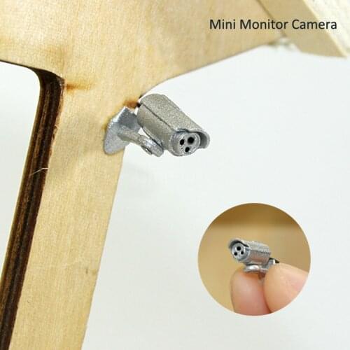 1PCS Mini 1/12 Miniature Dollhouse Surveillance Camera Pretend Play BJD Doll House Furniture Appliance Decor Accessories Toy