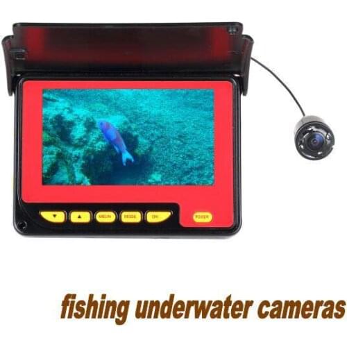 20m cable 600TVL 4 white IR LED light 4.3" TFT LCD Underwater fishing Camera for Fishing