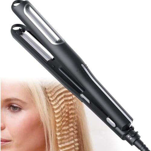 Automatic Hair Curler Iron Volumizing Hairstyle Ceramic Tourmaline Heating Fluffy Corrugated Panel Instant Heating Curling Iron