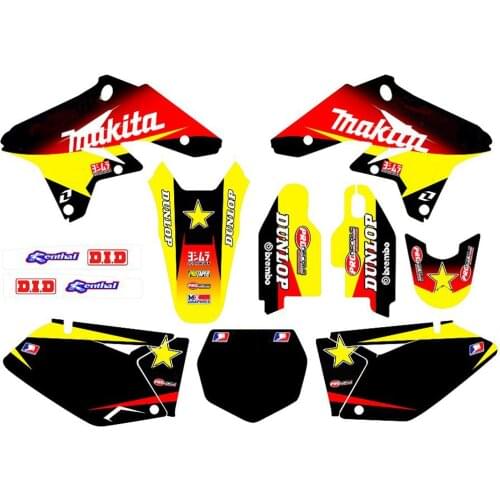 Free customized Motocross Stickers 3M Decals Graphics Kits For Suzuki RMZ250 2007 2008 2009 RMZ 250 For Suzuki 250 RMZ 2009-2007