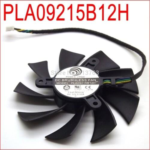 DC BRUSHLESS FAN PLA09215B12H 12V 0.55A 87mm For MSI N560 570 580GTX HD6870 Graphics Card Cooling Fan 4Wire 4Pin