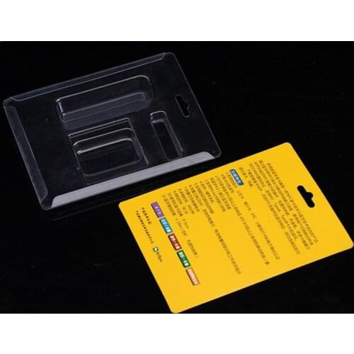 Blister synthetic material Blister PET hood welded with a cardboard back wall ---PX3092