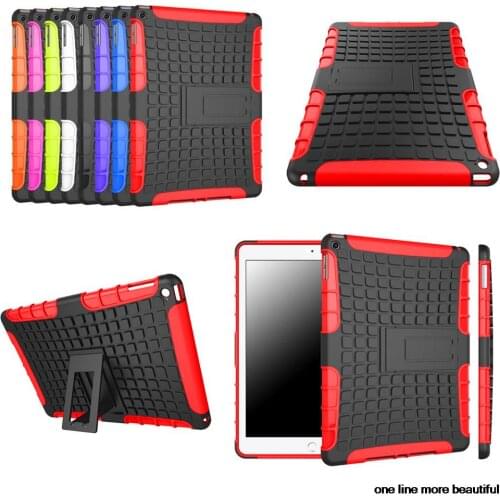 For Apple iPad Air 2 New Heavy Duty TPU&PC Dual Armor Back Case Stand Cover For iPad Air 2 iPad 6