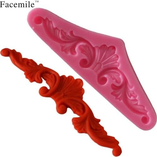 Facemile 2000Y Lace Pattern Silicone Mold Fondant Mold Gift Decorating Tools Kitchen Silicone Lace Mold 50-223
