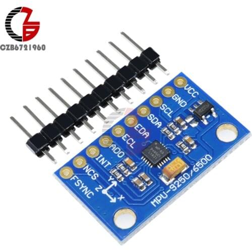 IIC I2C SPI MPU6500 MPU-6500 6-Axis Gyroscope Accelerometer Sensor Module Replace MPU6050 for Arduino with Pins GY-6500 DIY Kit